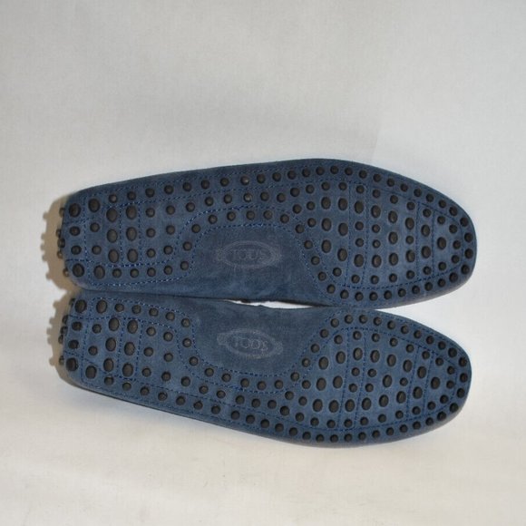 New! TOD\'S Gommino Blue Driving Shoe Suede Loafers Size 6 UK 7US DD321 main image 5